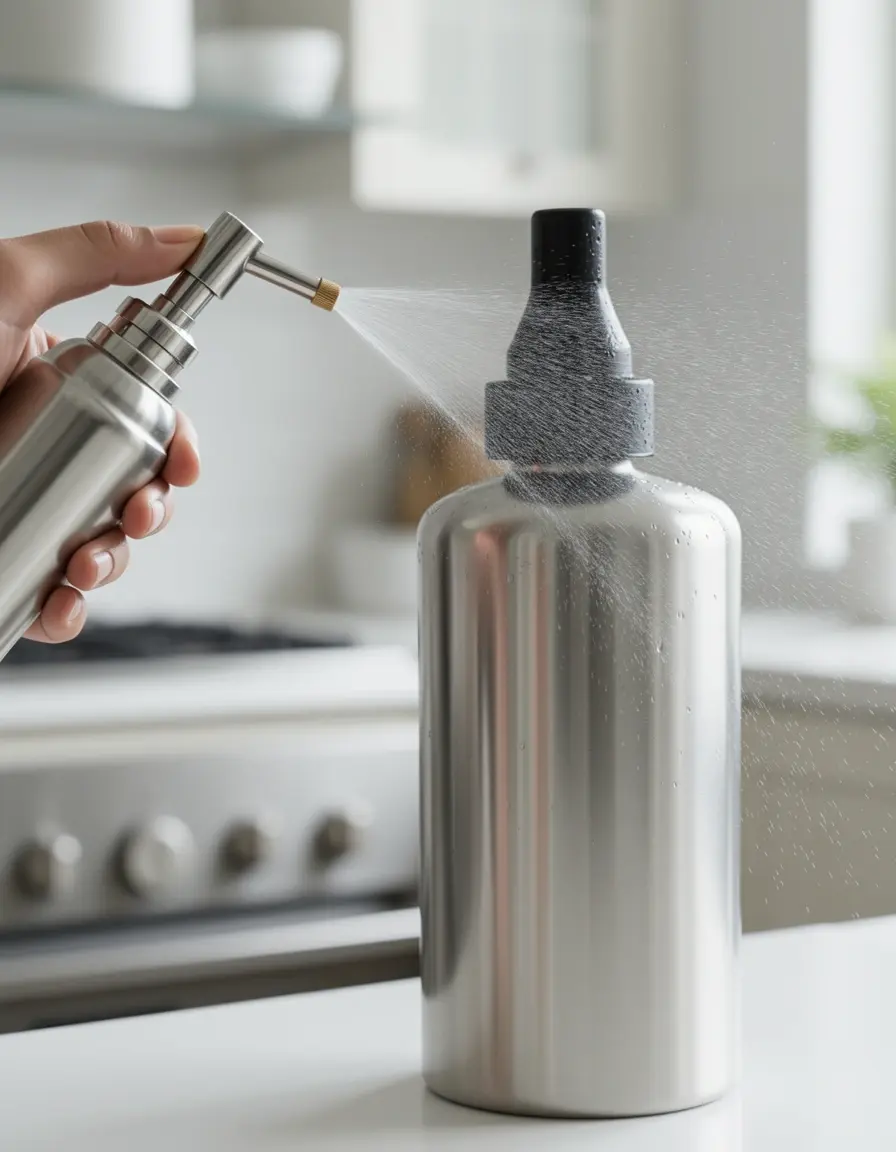 Pulverizador de aceite de acero inoxidable para cocina saludable