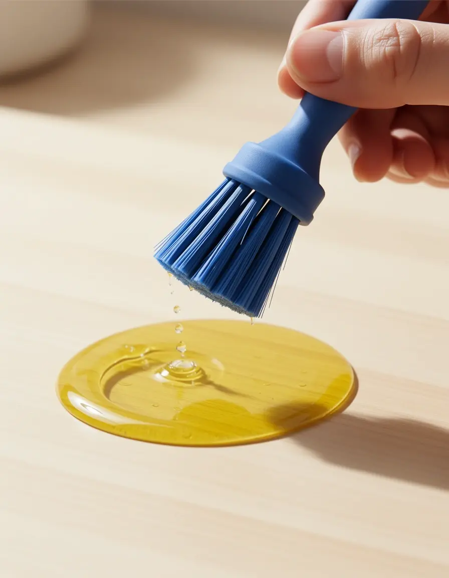 Pincel de silicona para aplicar aceite de cocina en carnes y verduras