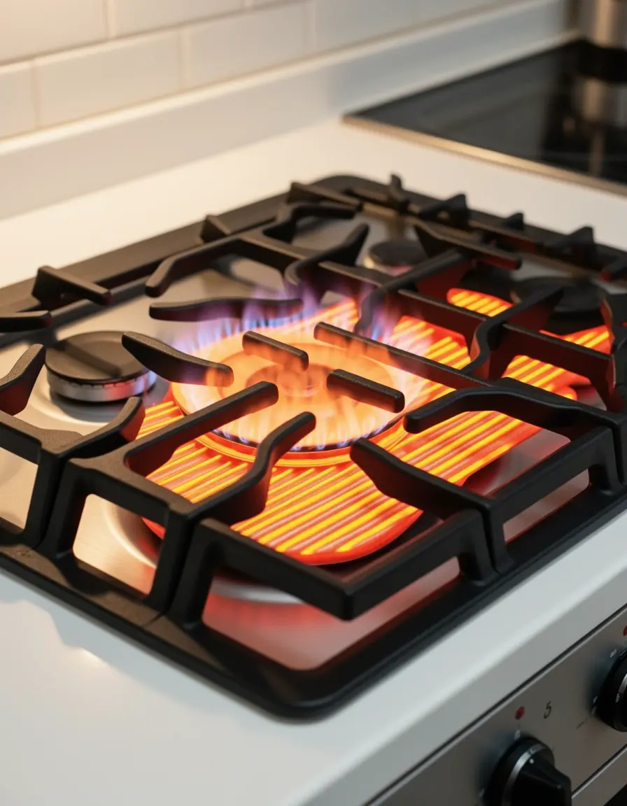 Disco adaptador de calor sobre placa de inducción para ollas no compatibles
