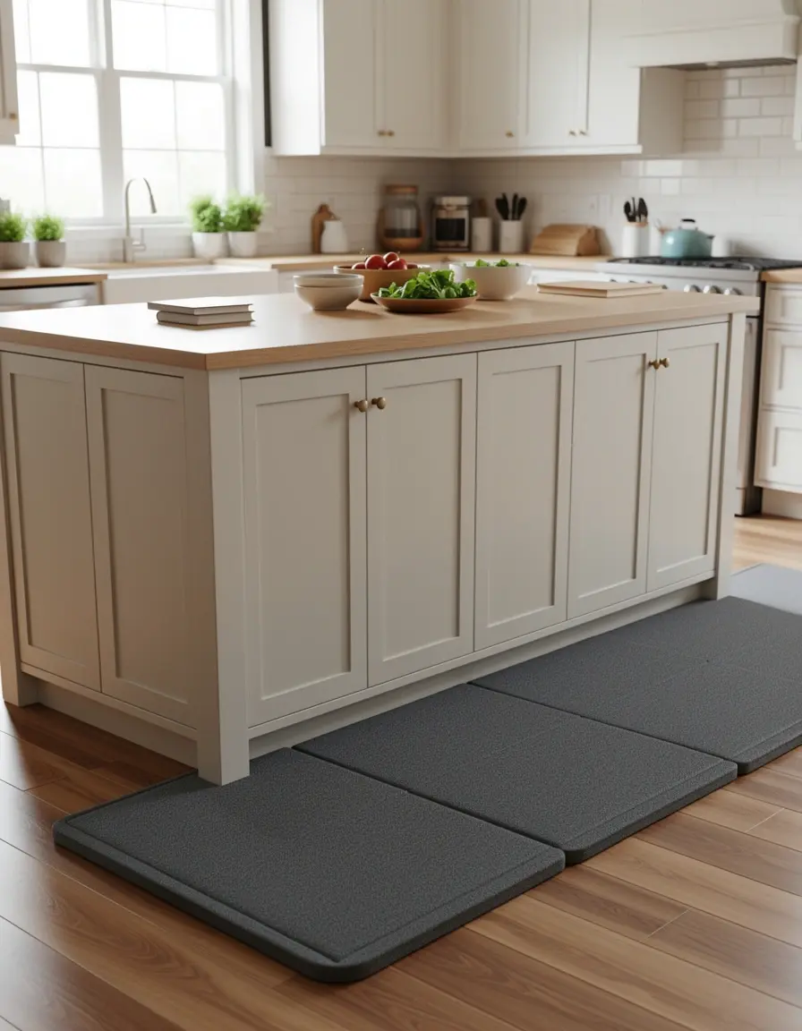 Alfombra de cocina acolchada antideslizante para el suelo de la isla