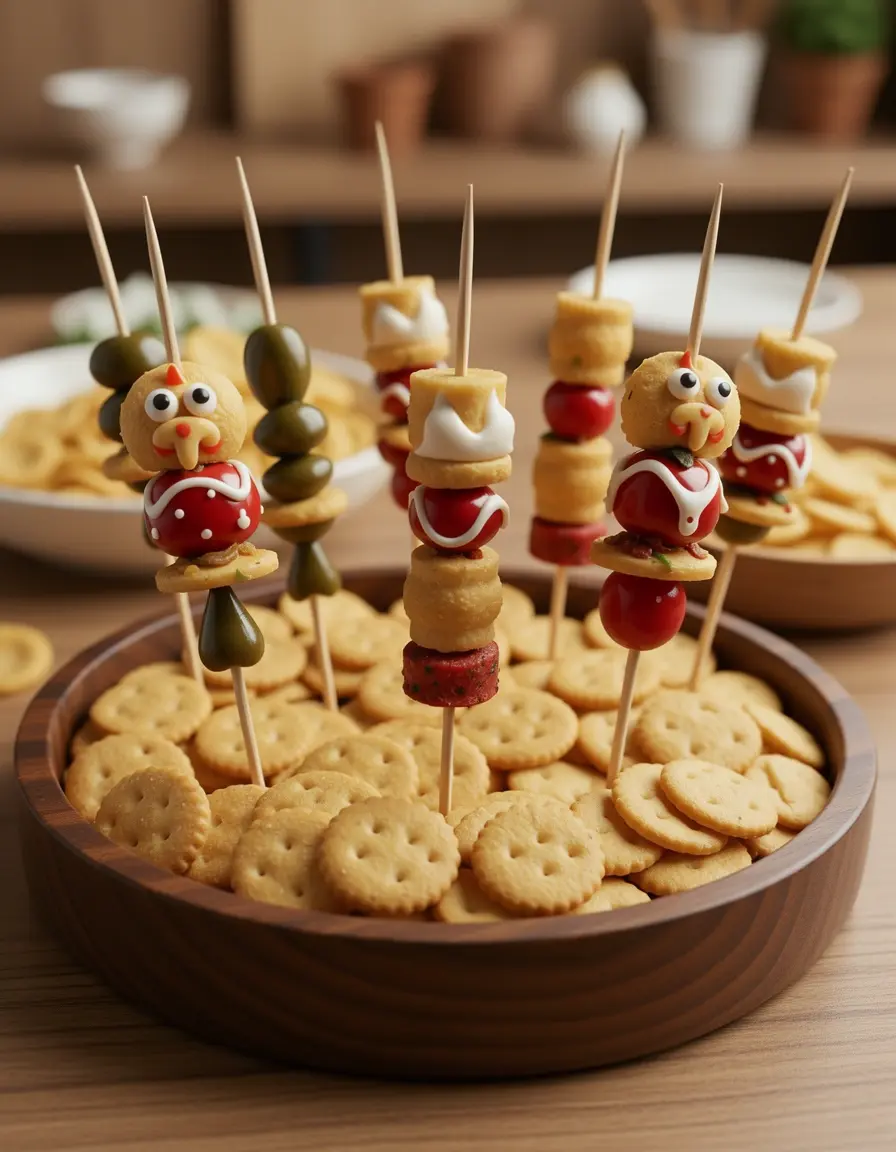 Palillos decorativos para aperitivos y snacks