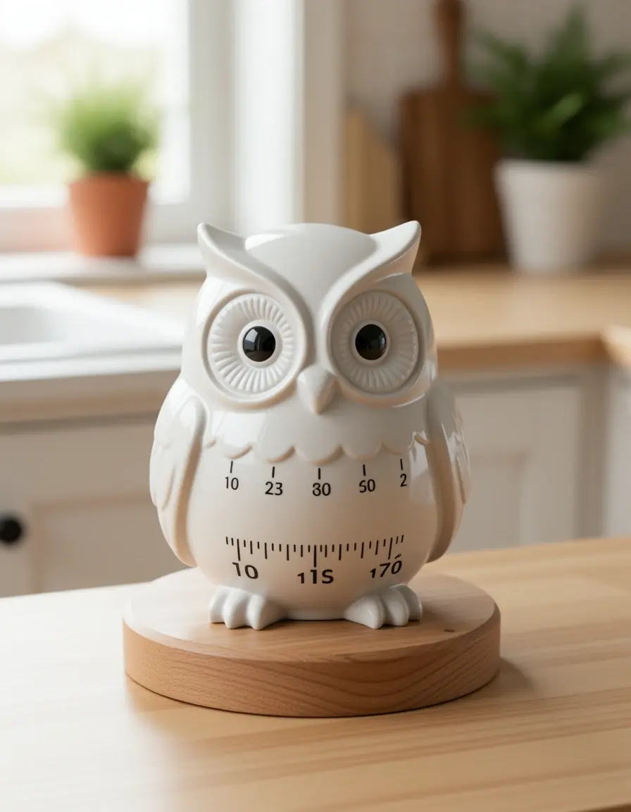 Temporizador de cocina con forma de búho adorable