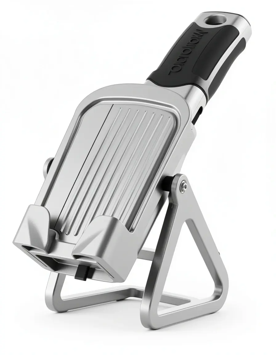 Mandolina cocina ajustable de acero inoxidable con protector de seguridad