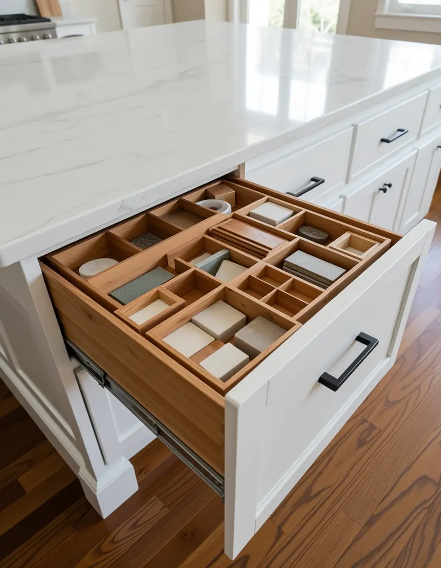 Organizador de cajones para isla de cocina