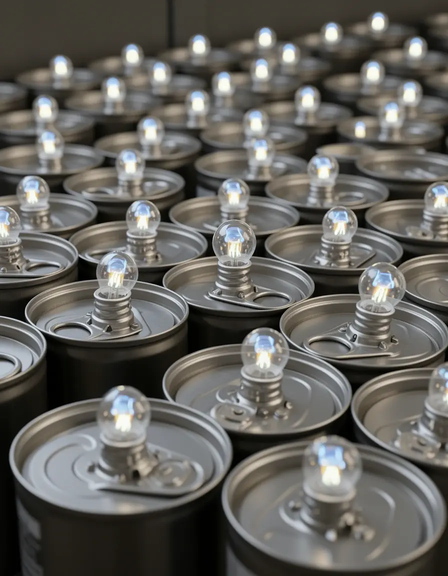 Spot Light Bulbs instaladas en el techo de una cocina