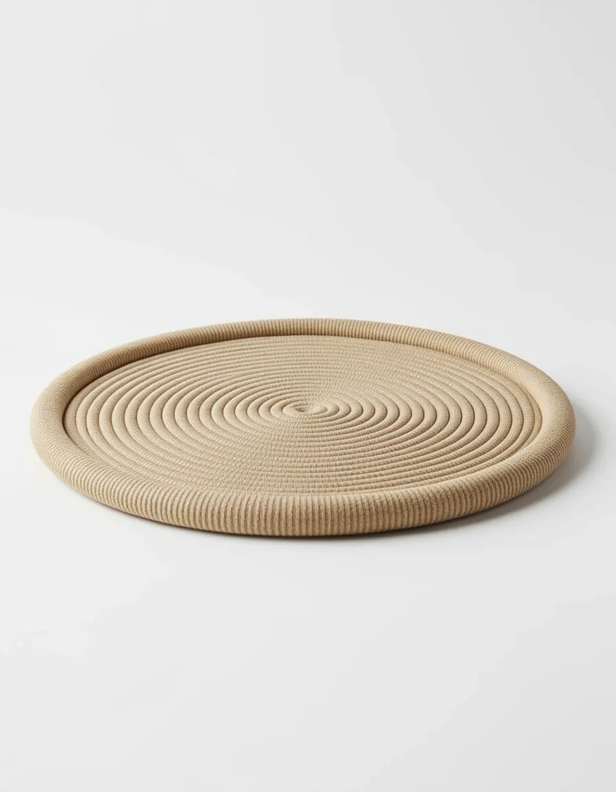 Salvamanteles de silicona redondo flexible