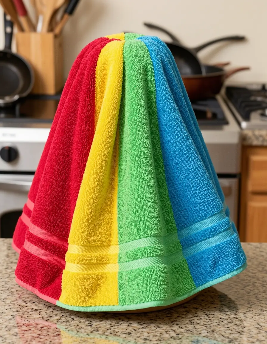 Paño de cocina térmico para ollas calientes de color vibrante