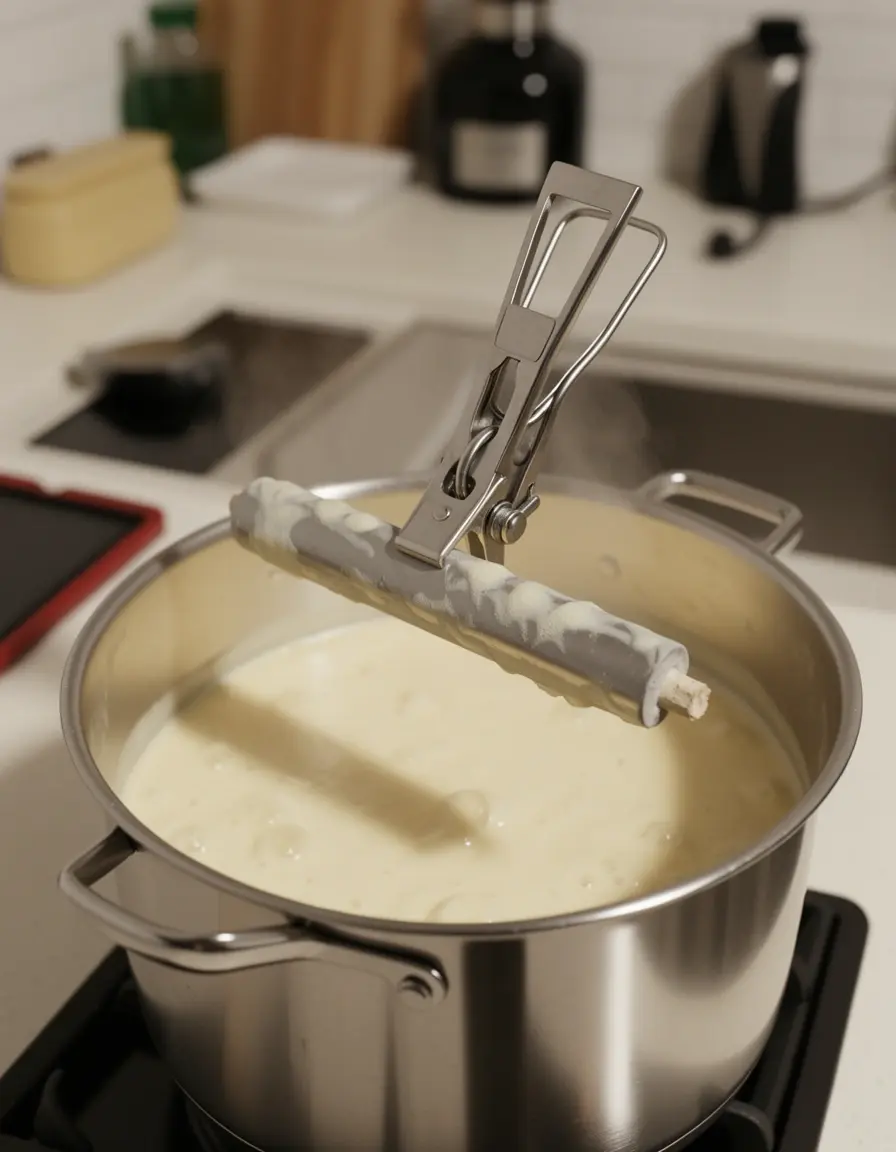 Clip de sujeción para roner cocina en olla