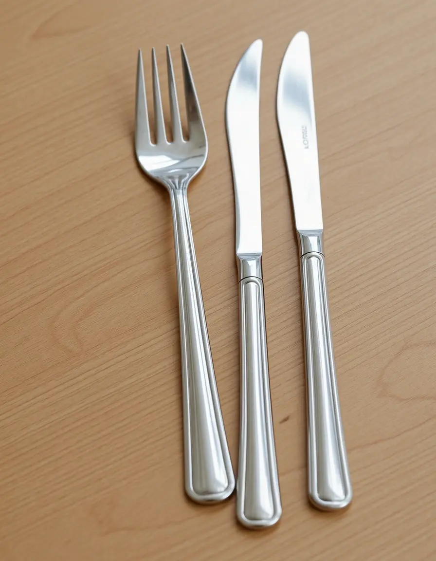 Set de cubiertos de camping compactos y duraderos