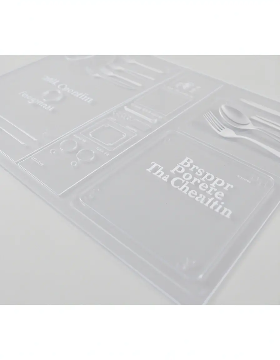 Guía de plantilla para colocar cubiertos y platos en la mesa
