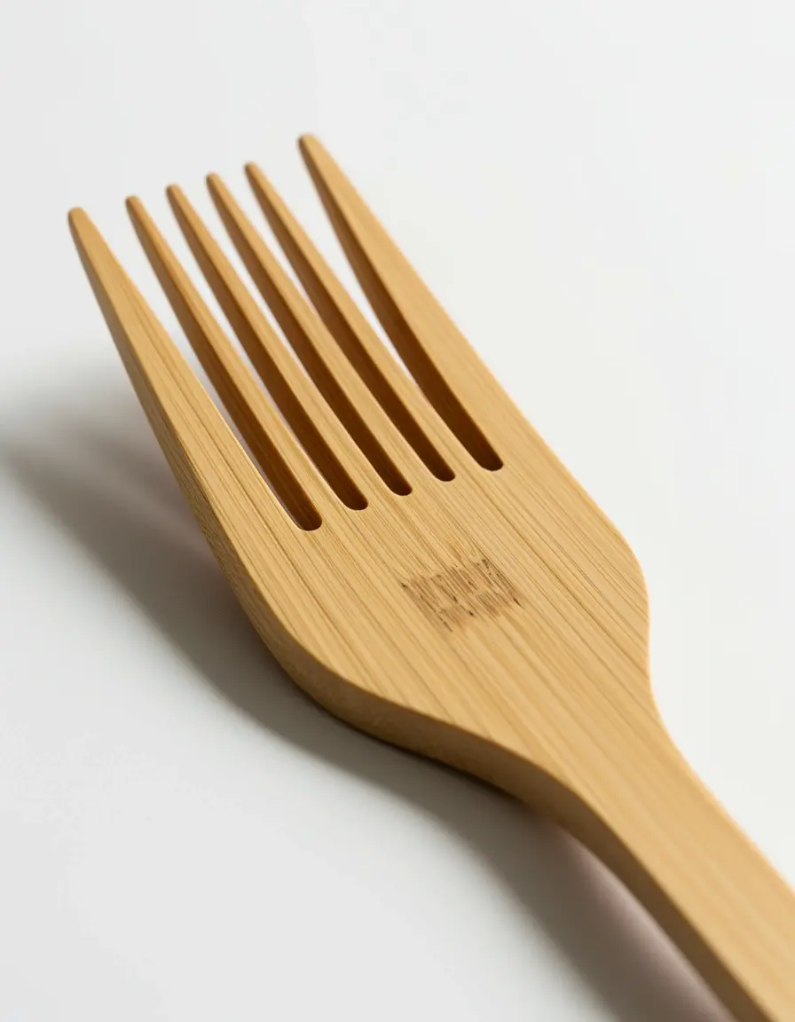 Organizador de cubiertos de bambú con ranuras profundas para cucharas y tenedores