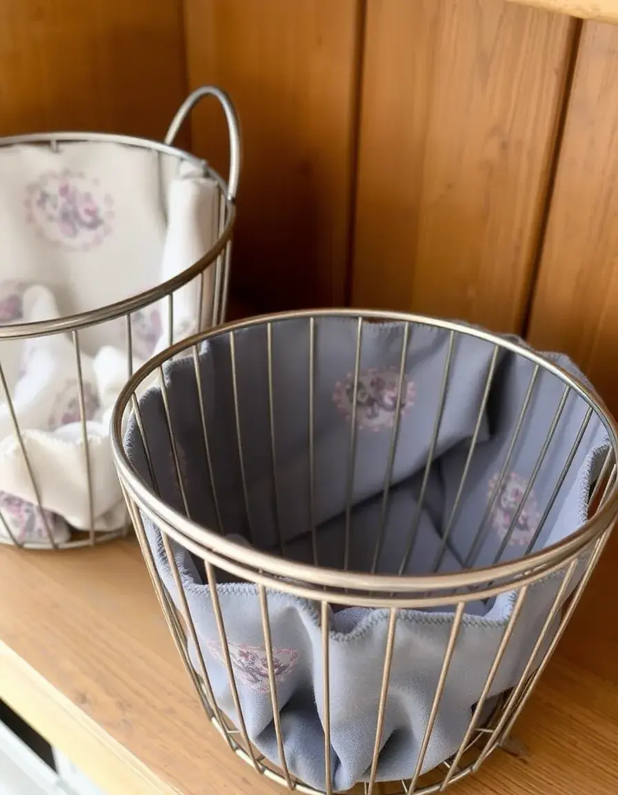 Protectores de tela para cestas de rejilla de cocina