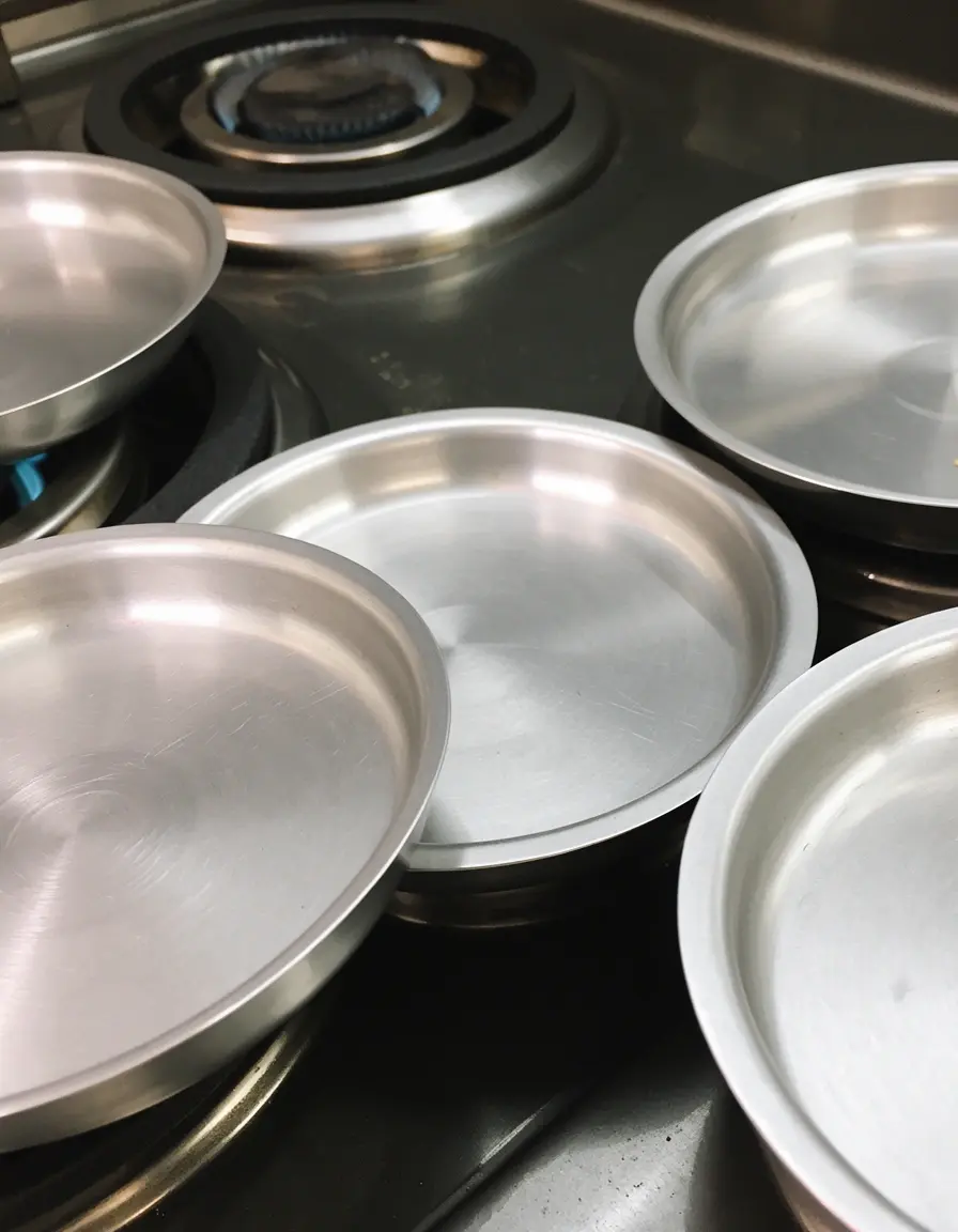 Bandejas de goteo de aluminio para quemadores