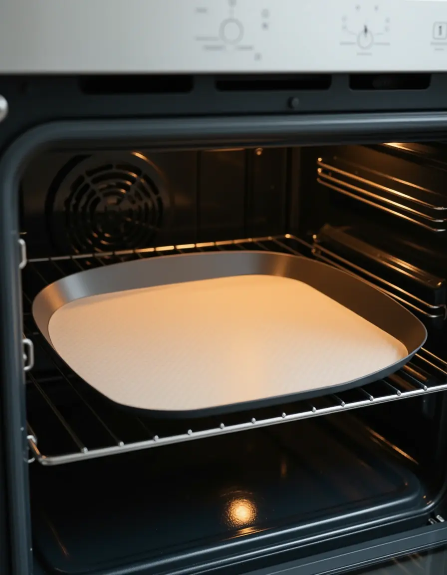 Lámina protectora antiadherente para el fondo del horno