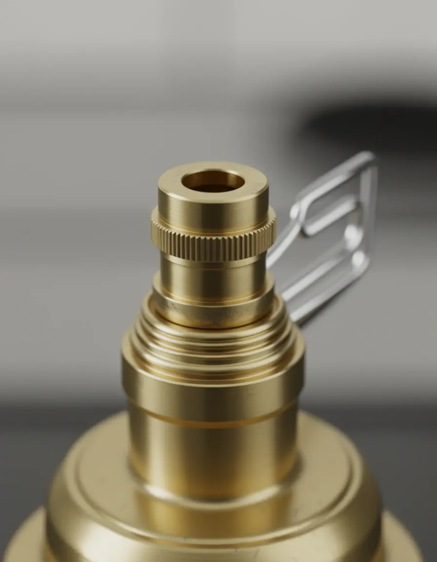 Adaptador de latón para cartuchos de gas de cocina portátil