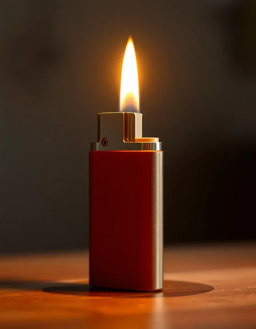 Encendedor recargable resistente al viento con llama ajustable