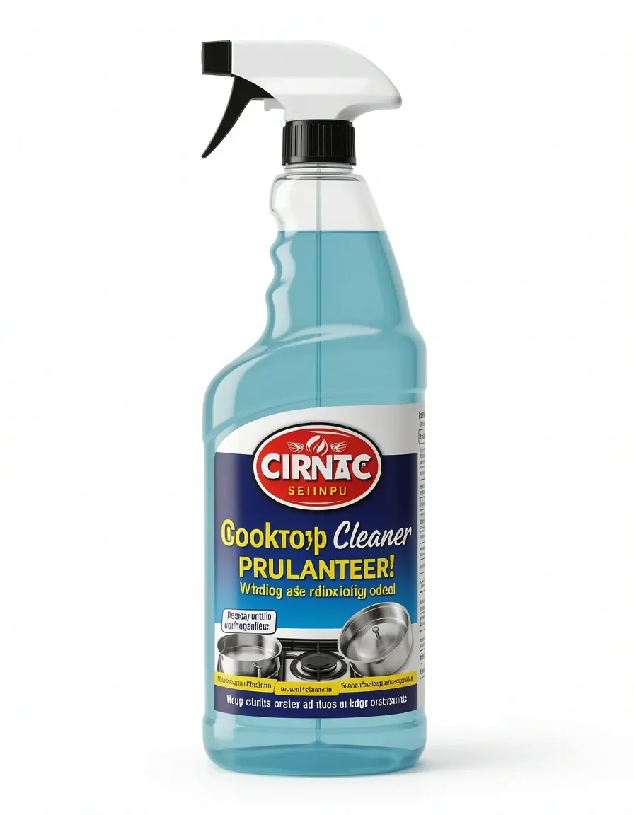 Botella de spray limpiador especializado para superficies de vitrocerámica