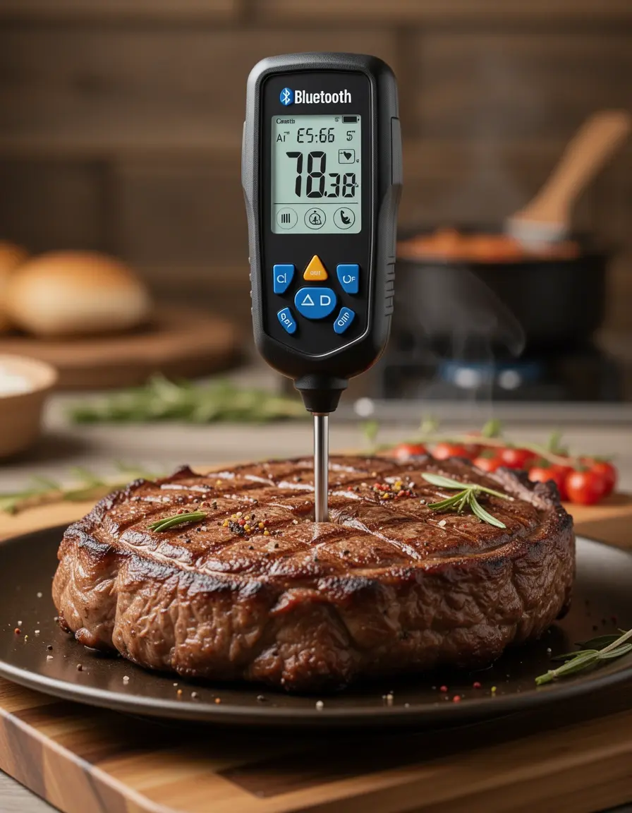 Termómetro inteligente de cocina para carnes en cocinas 2025