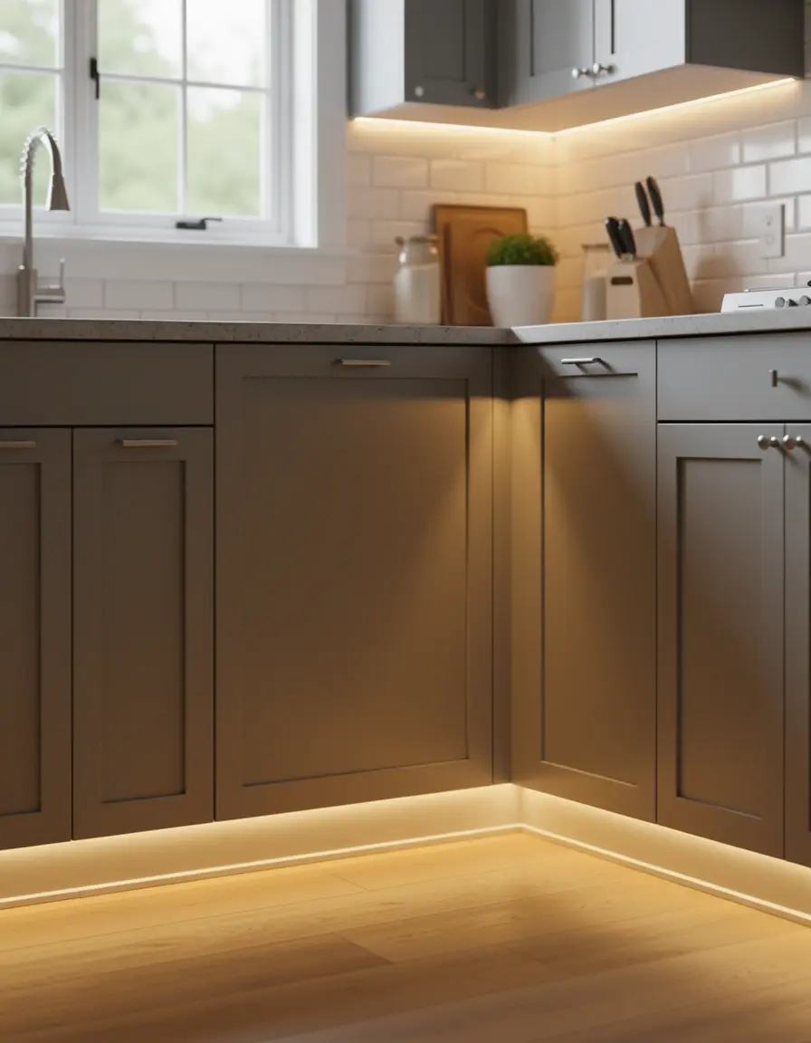 Iluminación LED bajo mueble tendencia cocinas 2025