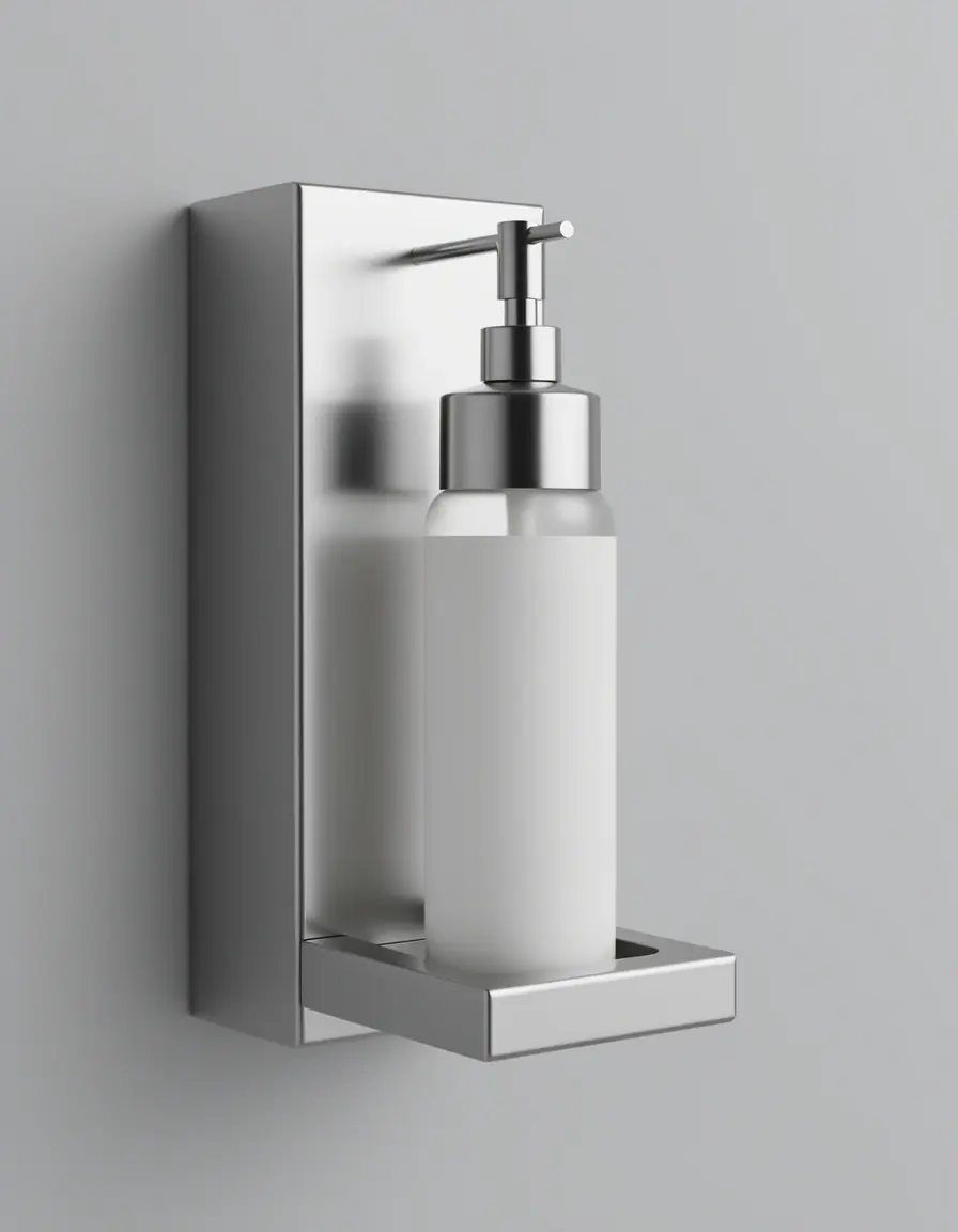 Dispensador automático de jabón acero inoxidable cocina moderna