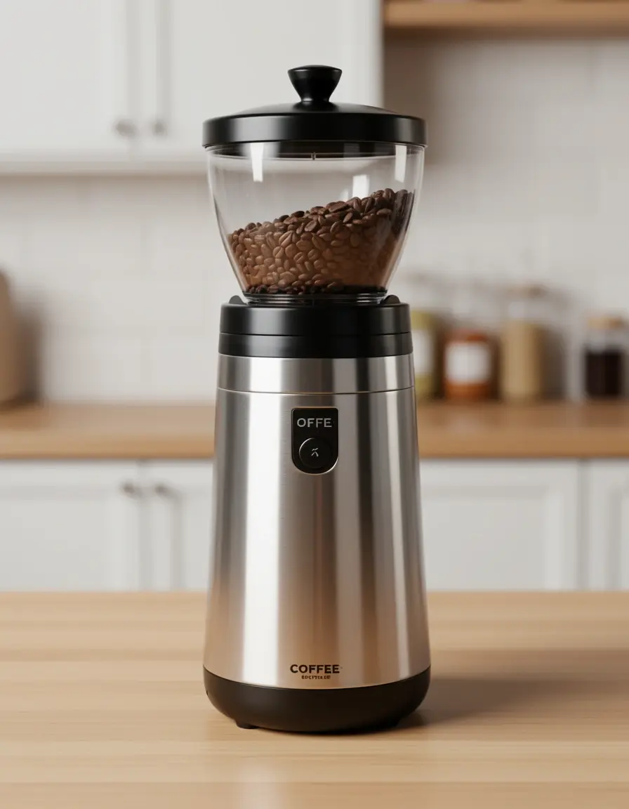 Molinillo eléctrico de acero inoxidable para especias y café