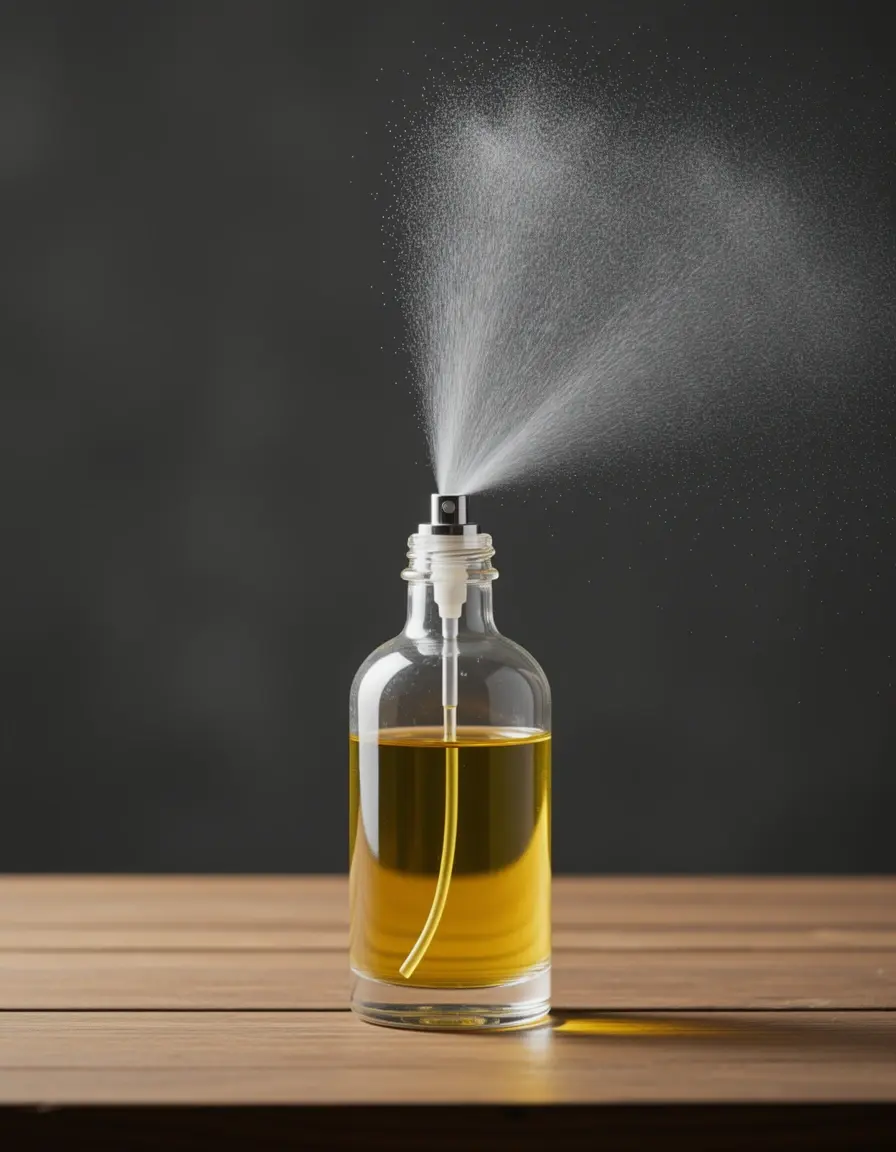 Pulverizador de aceite de vidrio para cocina saludable