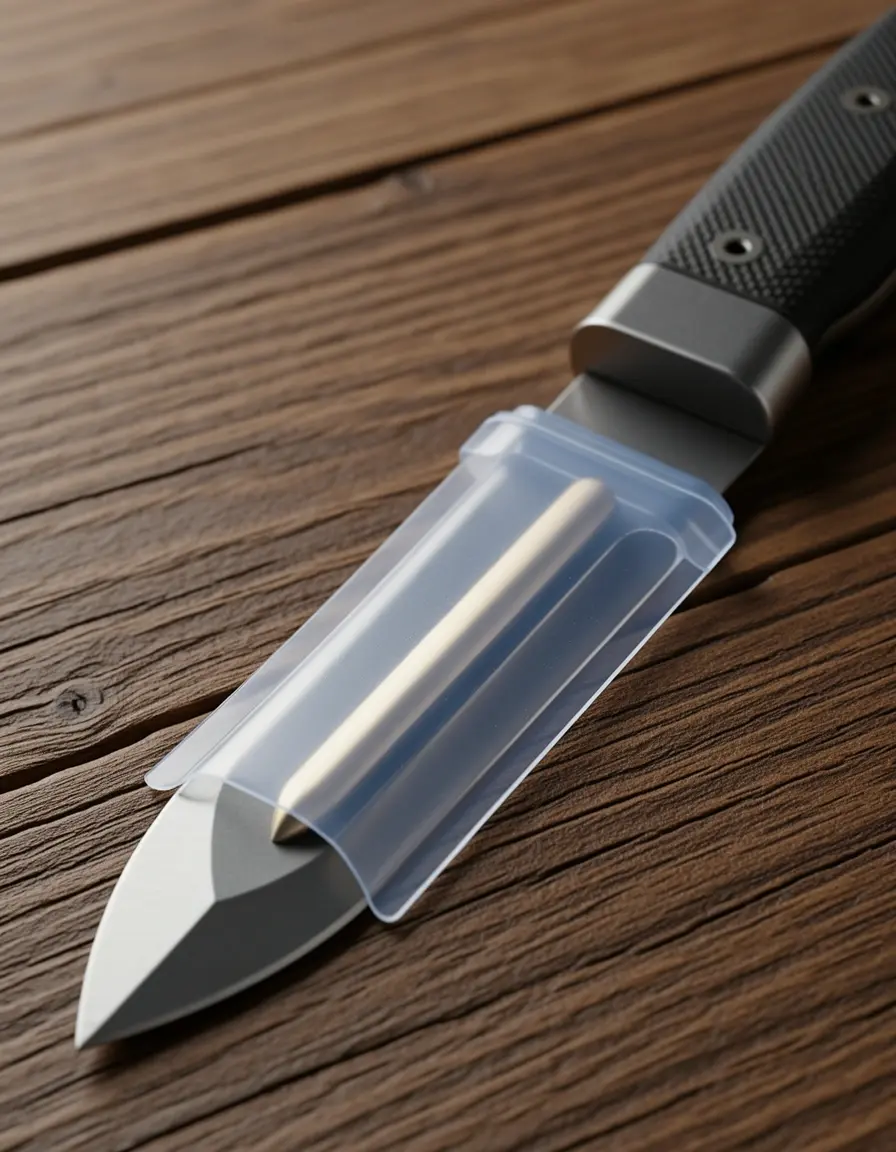 Funda protectora de plástico para hoja de cuchillo