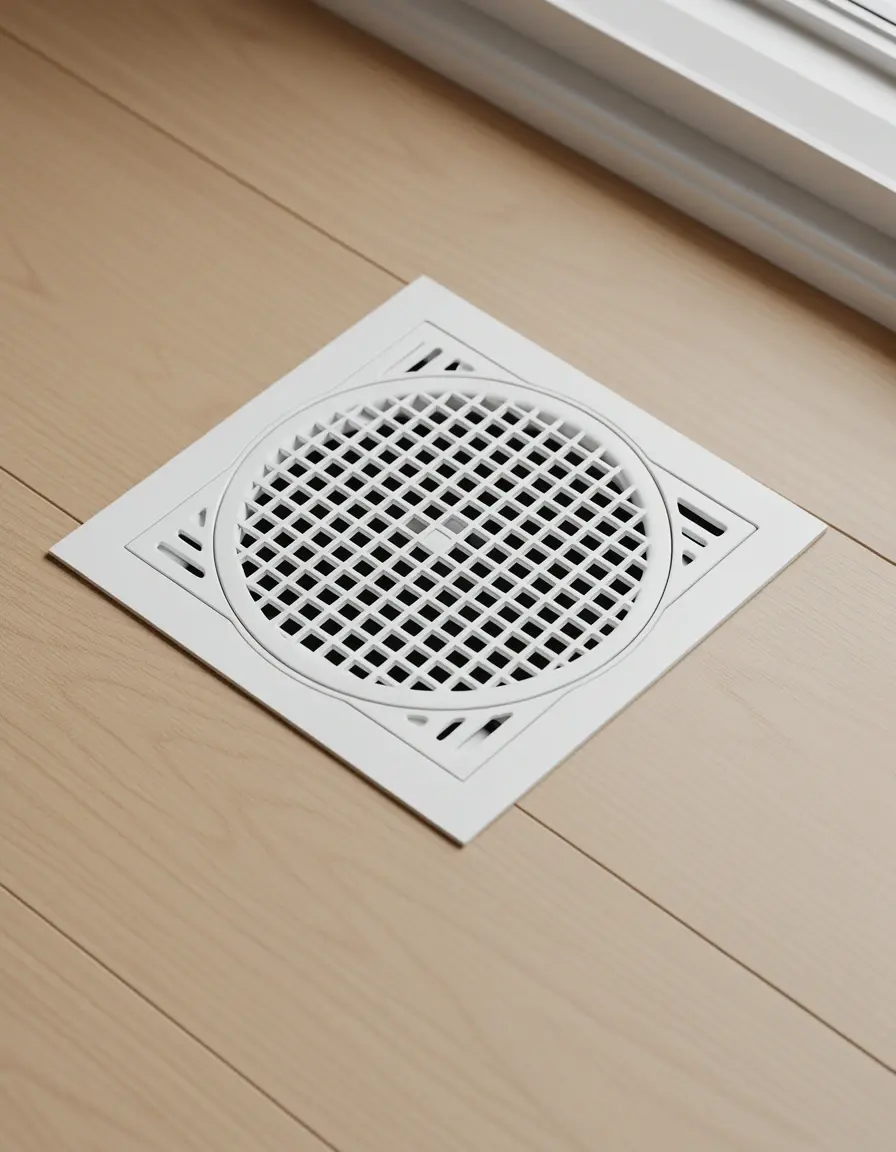 Cubierta de ventilación magnética blanca