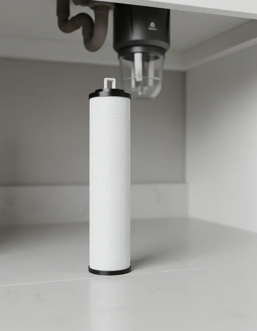 Cartucho de filtro de agua para instalación bajo fregadero