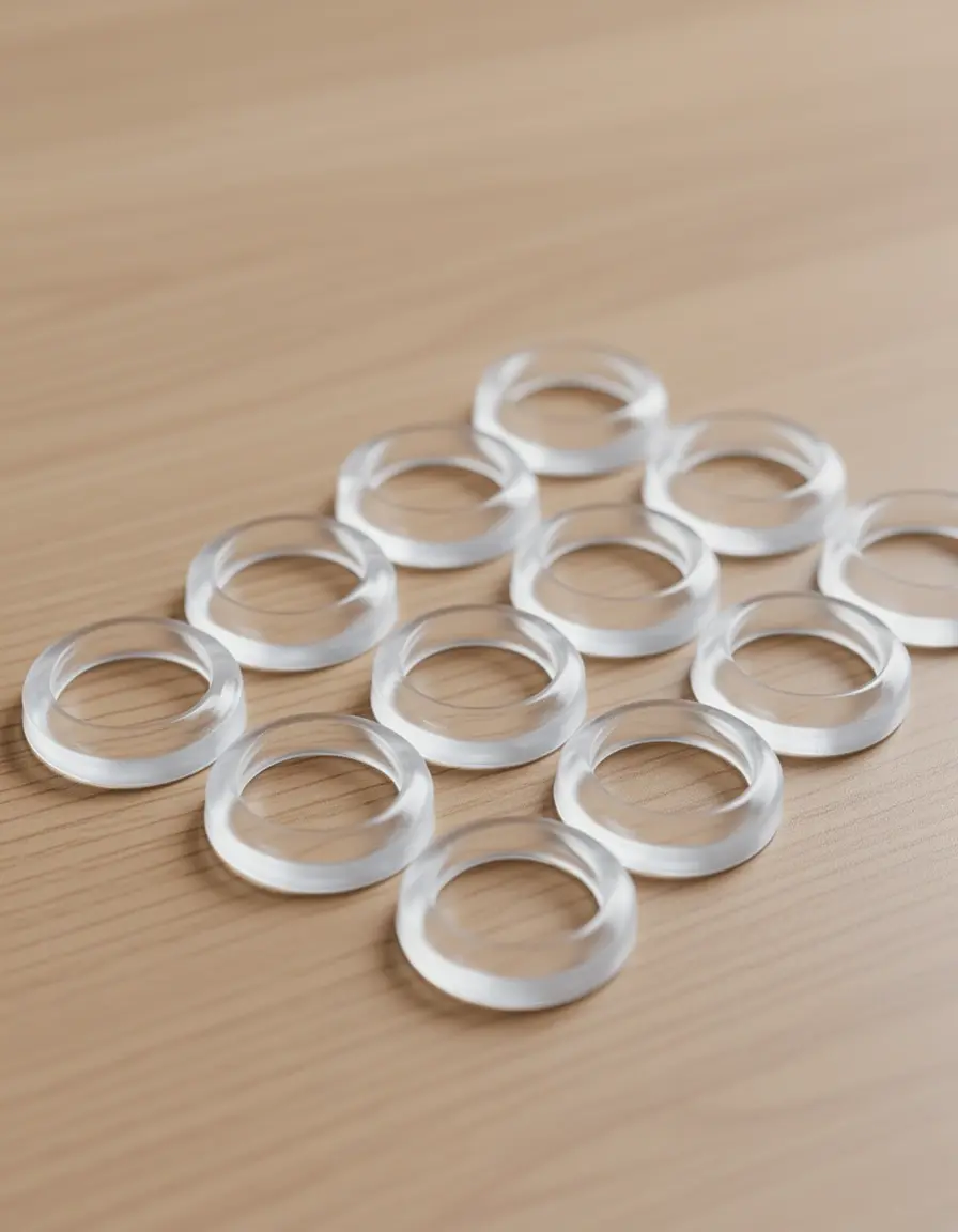 Protectores de silicona transparente para patas de sillas cocina