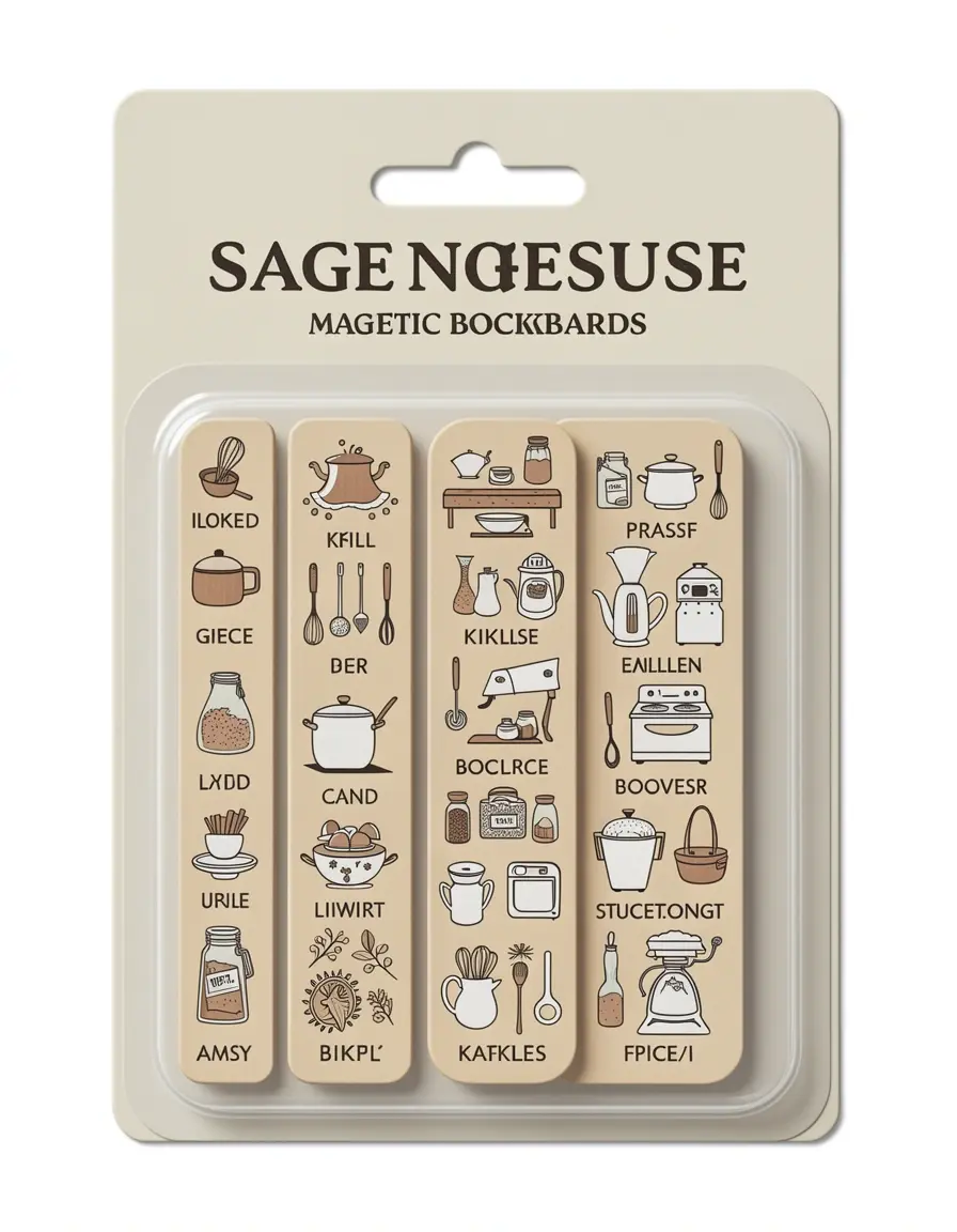 Set de marcadores magnéticos con motivos de cocina