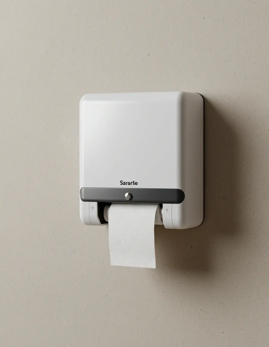 Dispensador de pared para toallas de papel en cocina profesional