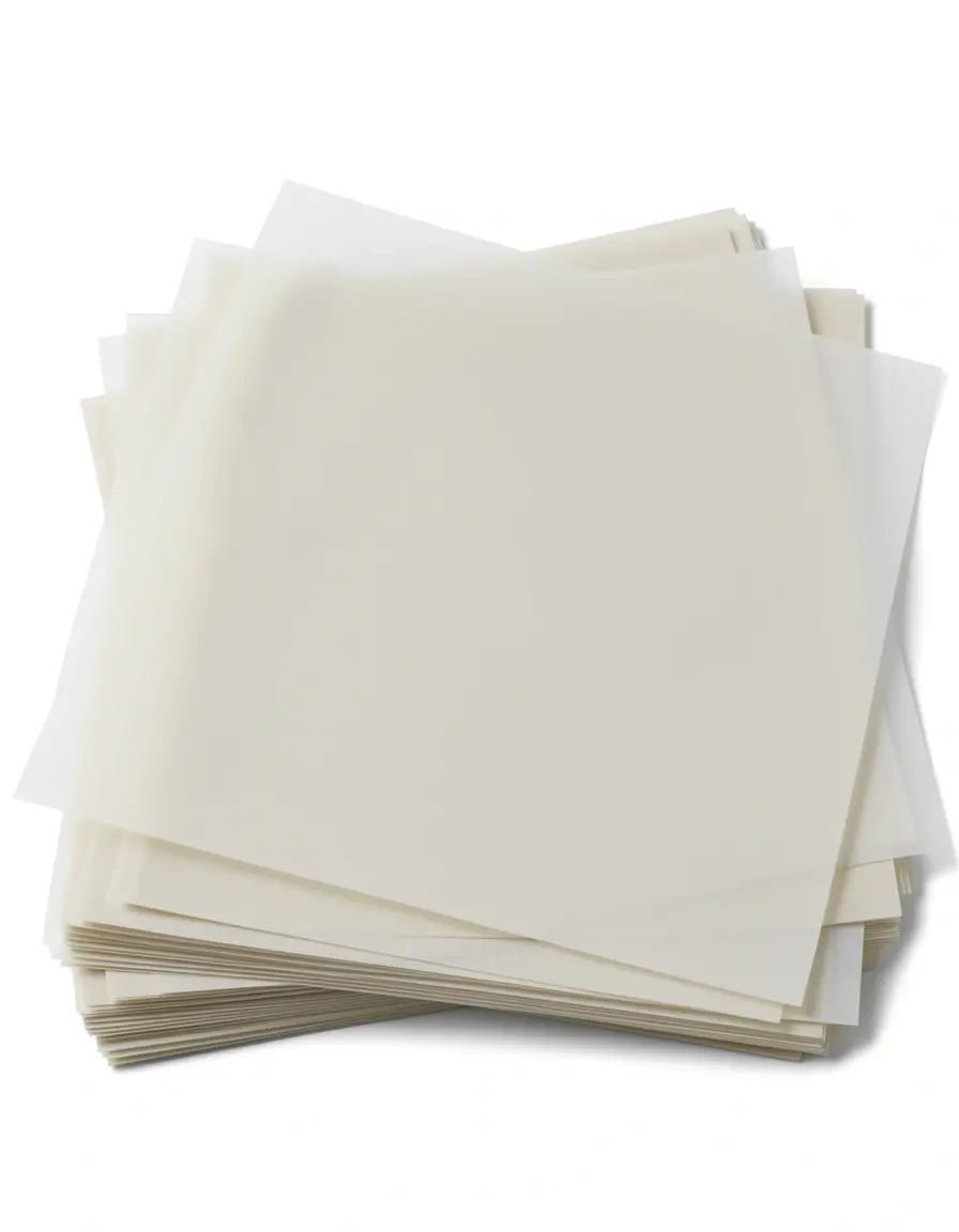Hojas precortadas de papel pergamino para hornear