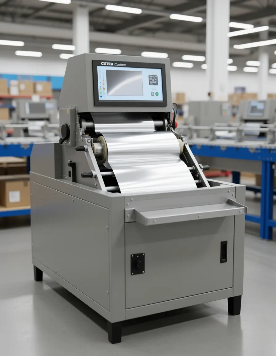 Dispensador con cortador para papel de aluminio
