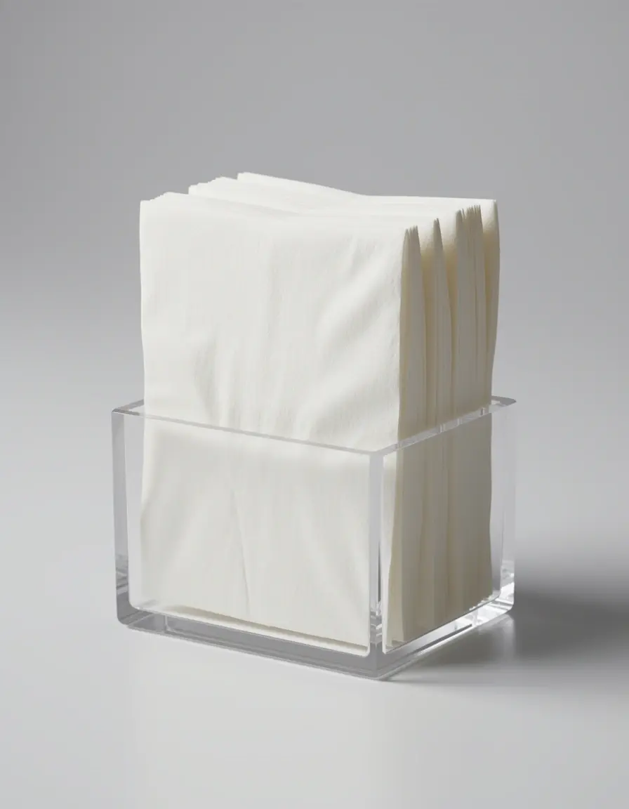 Dispensador acrílico elegante para servilletas de papel