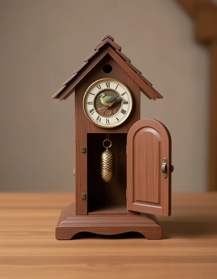 Reloj de cuco mini con pajarito para decoración de cocina