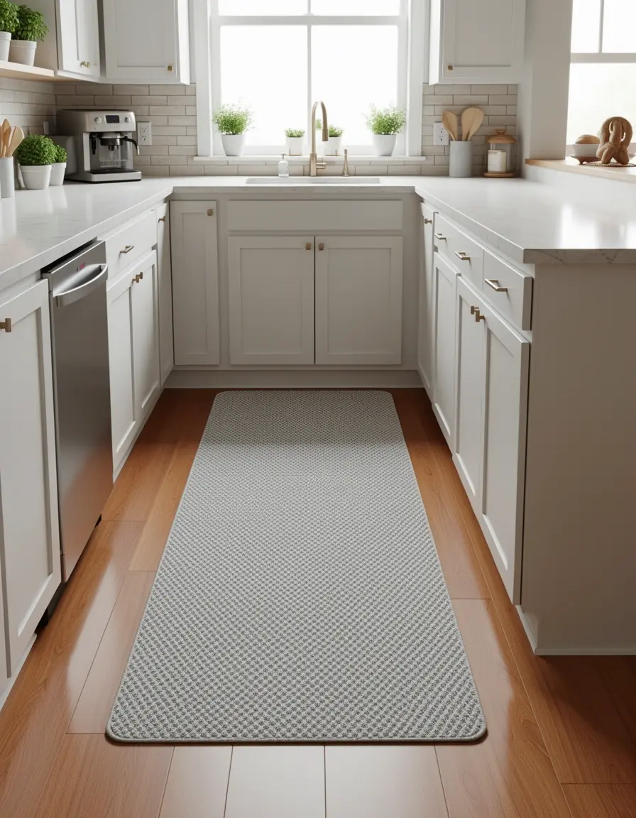 Alfombra antideslizante para delimitar zona de cocina