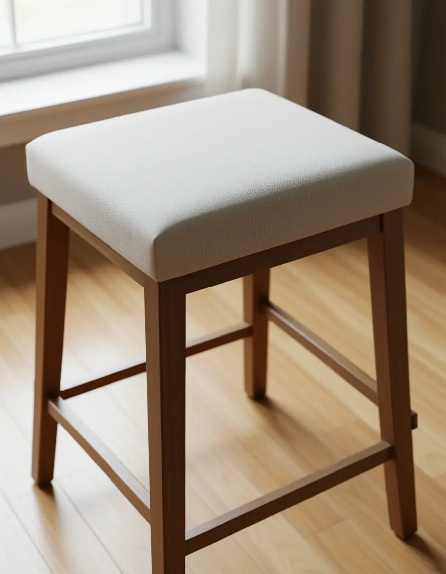 Funda elástica de tela para asiento de taburete