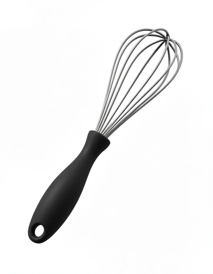 Batidor de globo con recubrimiento de silicona y mango ergonómico
