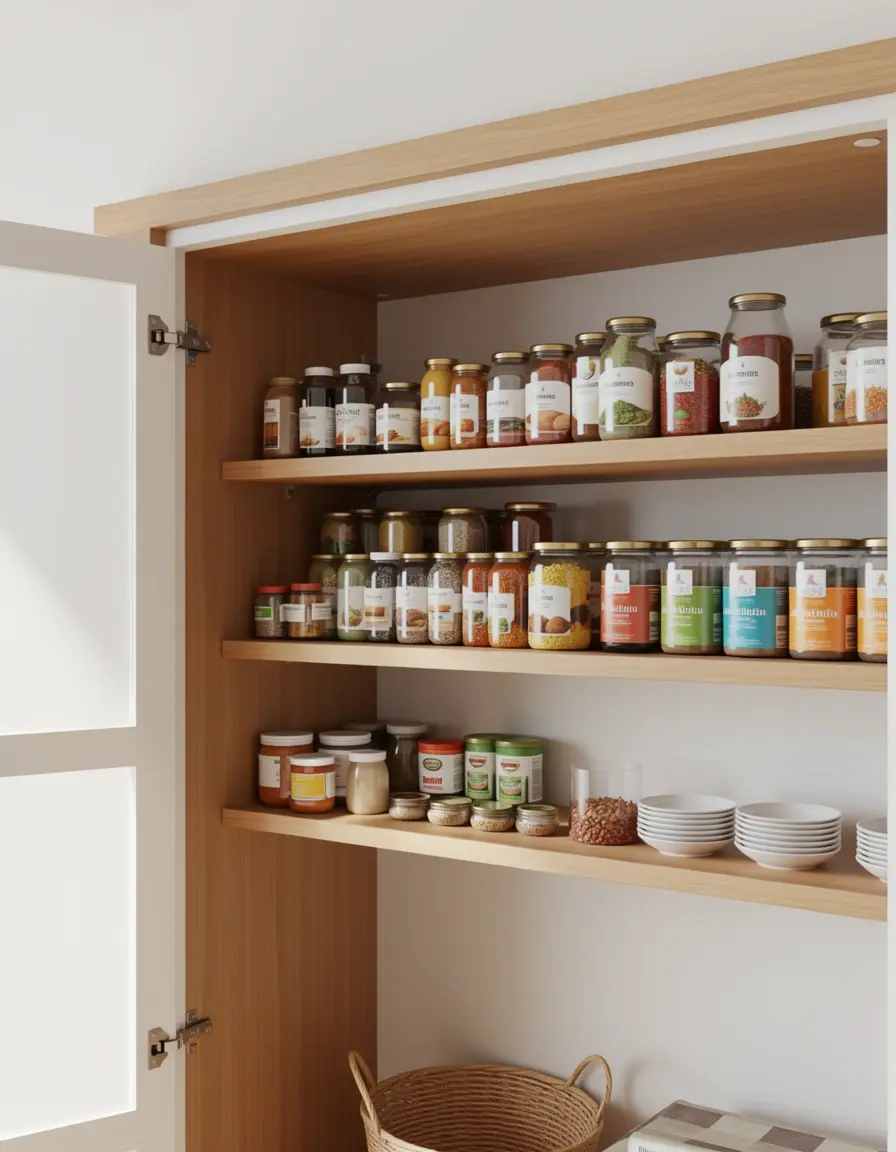 Organizador colgante para puerta de alacena de cocina