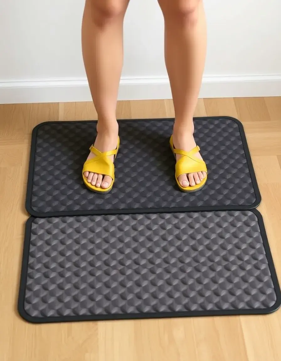 Alfombra antifatiga vinílica para cocina acolchada