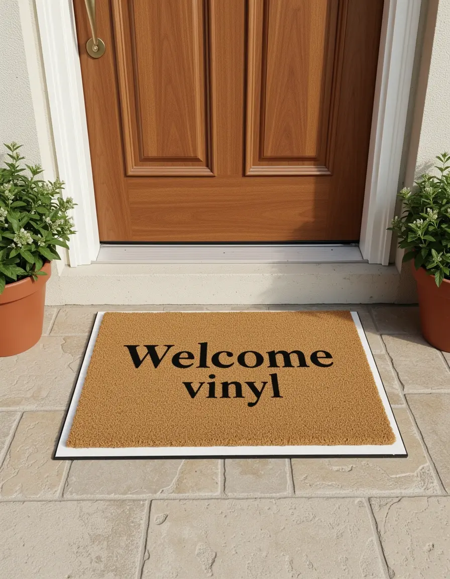 Felpudo de vinilo para entrada de cocina