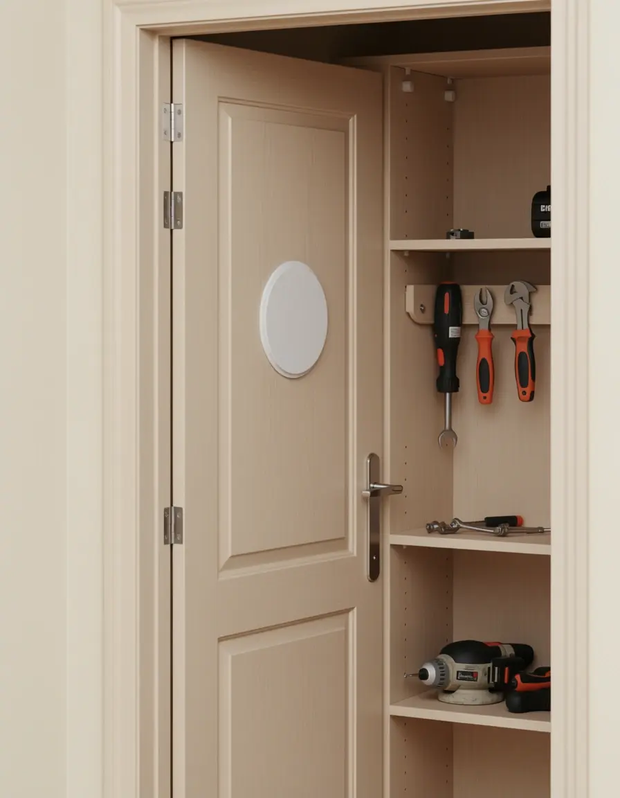 Rack de ganchos adhesivos para el interior de las puertas de armarios