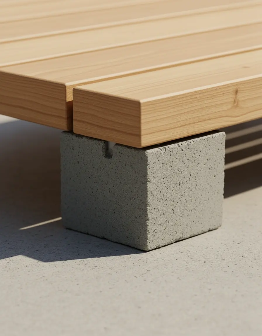 Bloques elevadores para banquetas de cocina bajo las patas