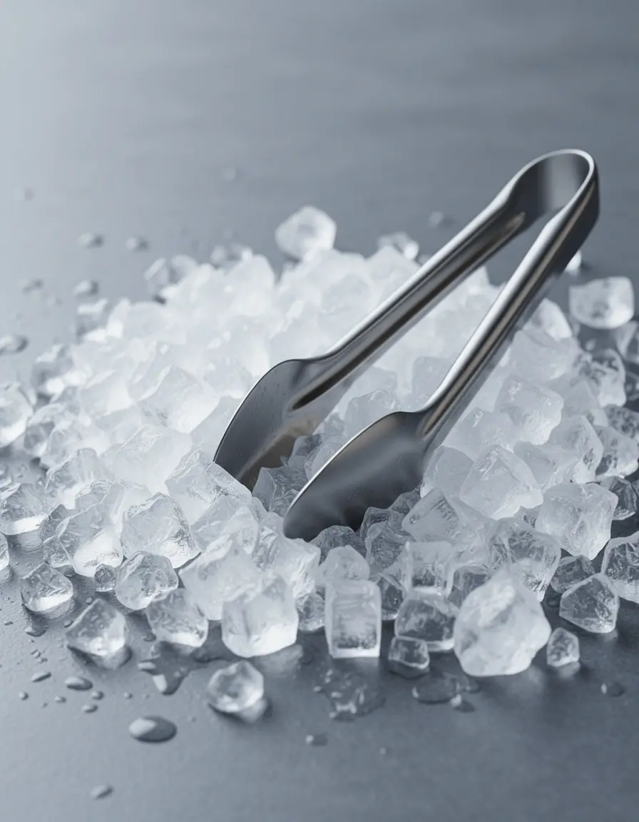 Pinzas para hielo de acero inoxidable pequeñas