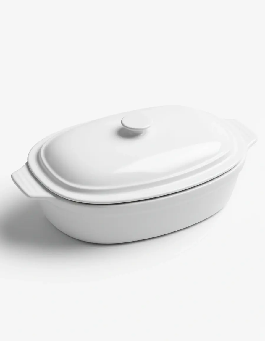 Ceramic Casserole Dish blanca de ceramica para horno con tapa
