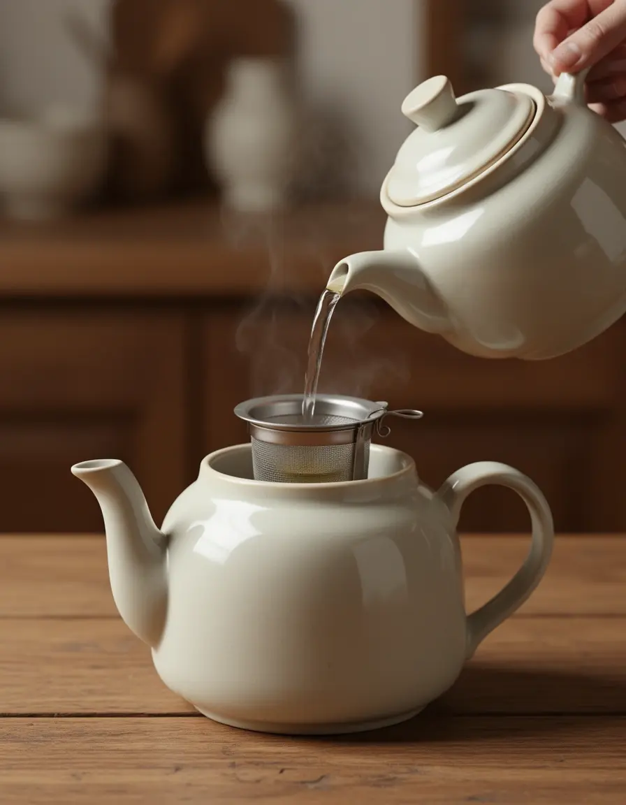 Ceramic Teapot tetera con infusor elegante