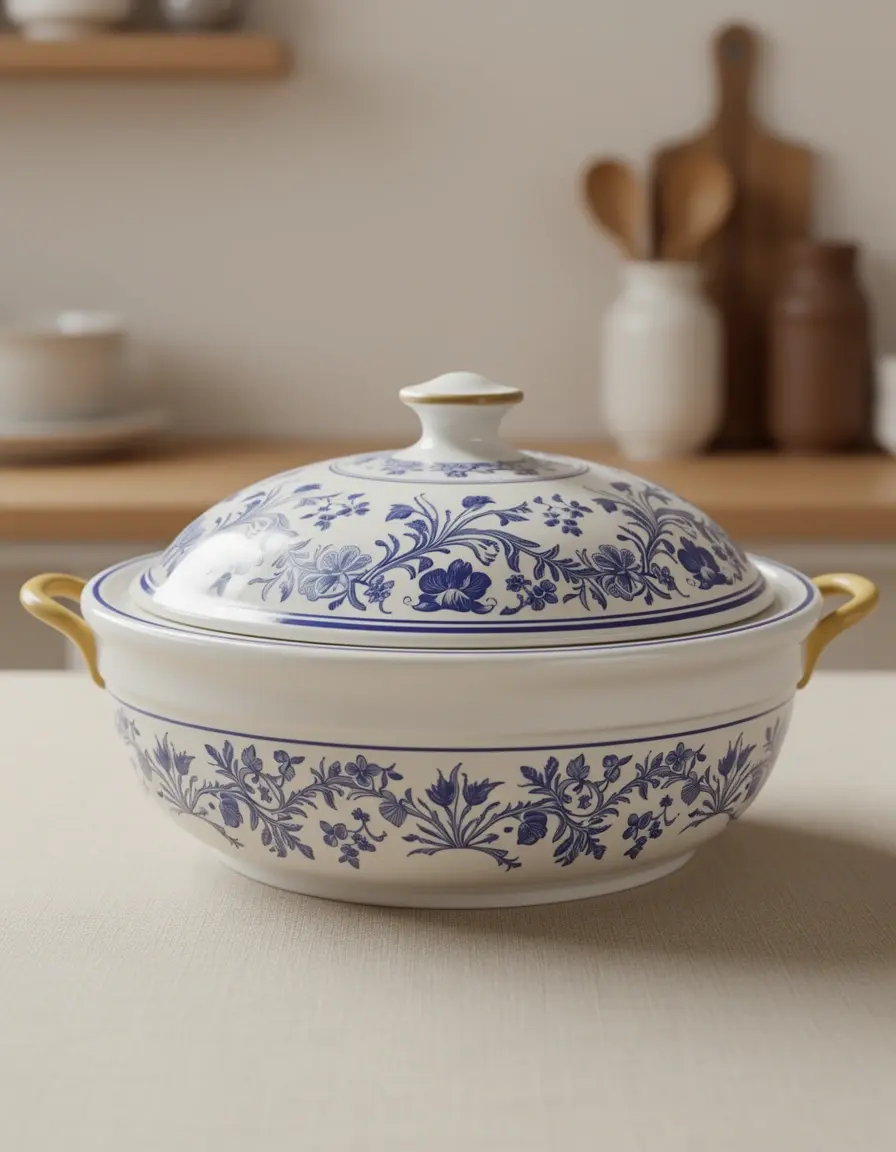 Ceramic Butter Crock mantequillera estilo frances