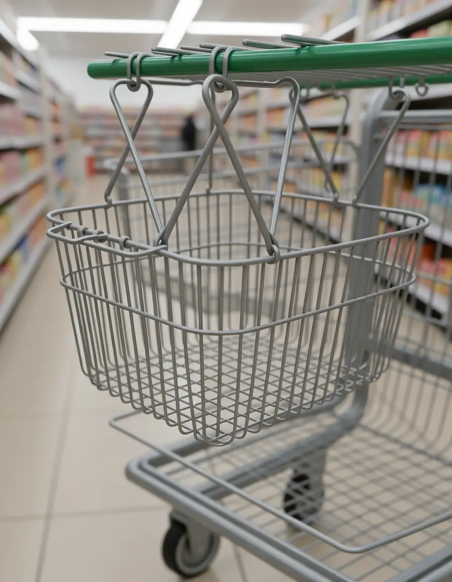 Basket for Cart de rejilla metálica para almacenamiento extra