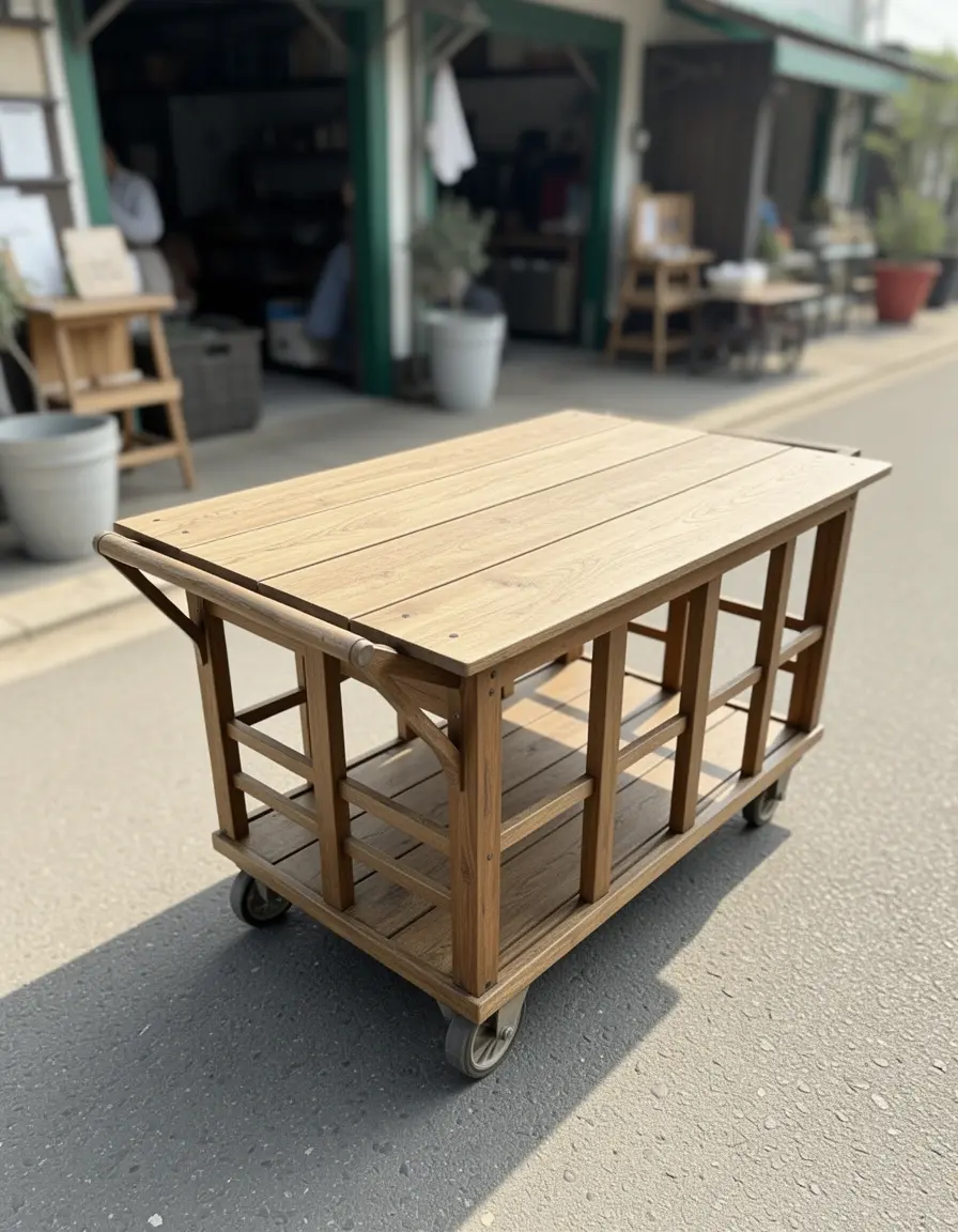 Top Board de madera para transformar carrito en encimera